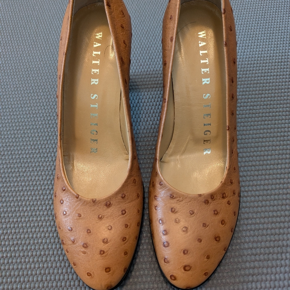 Walter Steiger ostrich style pumps size 5.5